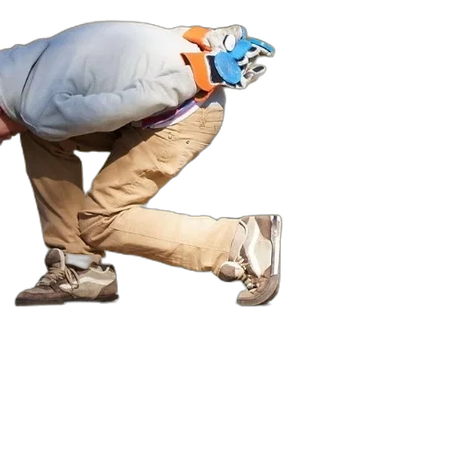 jacket, staff, hat, creature transparent PNG cut-out