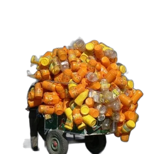 food, car, robot, weapon, 3d render, man, pushes, cart transparent PNG cut-out