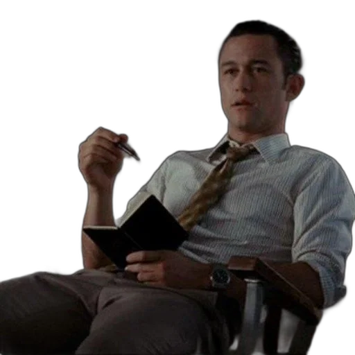 staff, furniture, forest, man, striped, shirt, tie, sits transparent PNG cut-out
