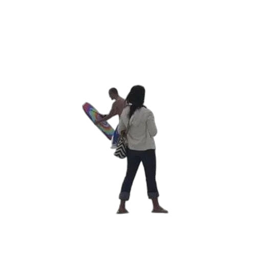 umbrella, shoes, staff, jacket, 3d render, vaporwave, concept art, anime transparent PNG cut-out