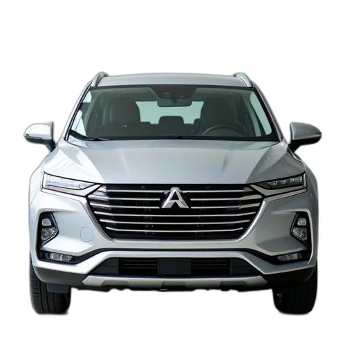 car, silver, compact, suv, modern, design, parked, showroom transparent PNG cut-out