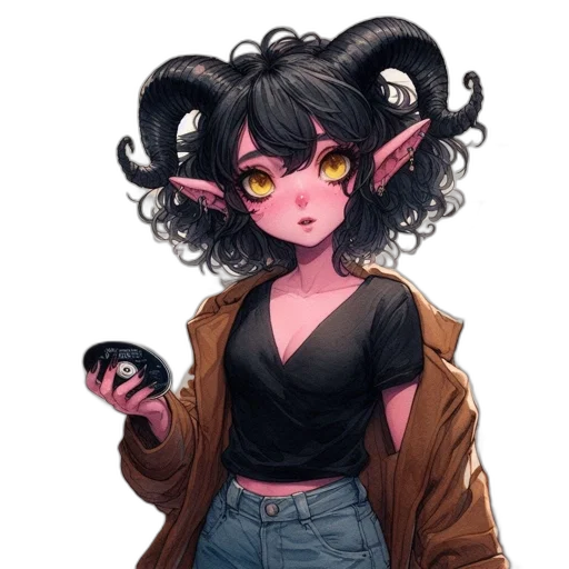 creature, jacket, staff, hair, concept art, pixel art, fantasy art, anime transparent PNG cut-out