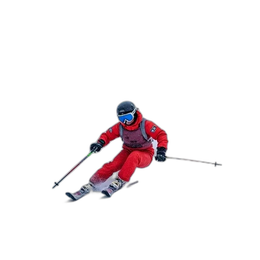 robot, staff, animal, jacket, 3d render, concept art, alpine, skiing transparent PNG cut-out