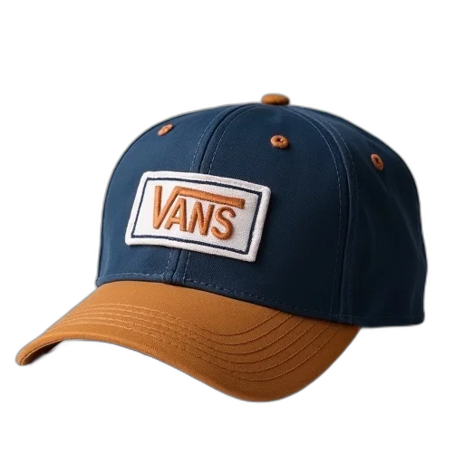 hat, vans, logo, navy transparent PNG cut-out