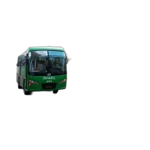 car, 3d render, photorealistic, pixel art, green, bus, word, fermex transparent PNG cut-out
