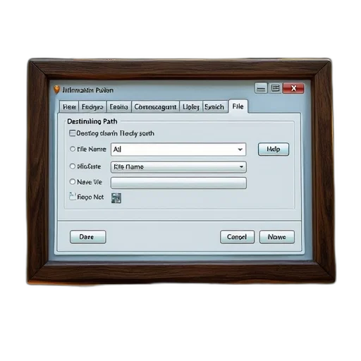 furniture, 3d render, computer, screen, displaying, software, interface, various transparent PNG cut-out