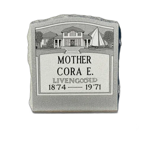 jewelry, granite, headstone, weathered, appearance, featuring, engraved, image transparent PNG cut-out