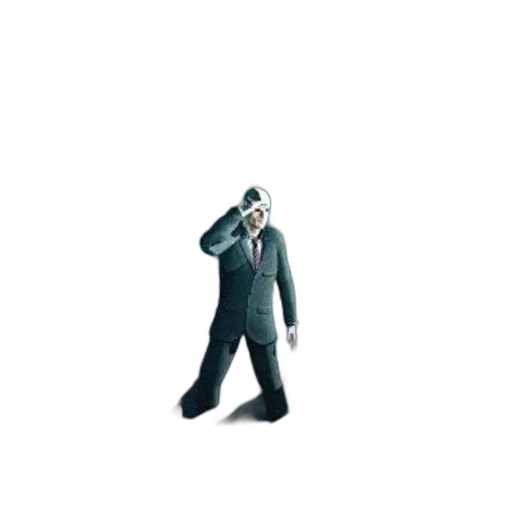 staff, jacket, robot, mask, 3d render, pixel art, concept art, image transparent PNG cut-out