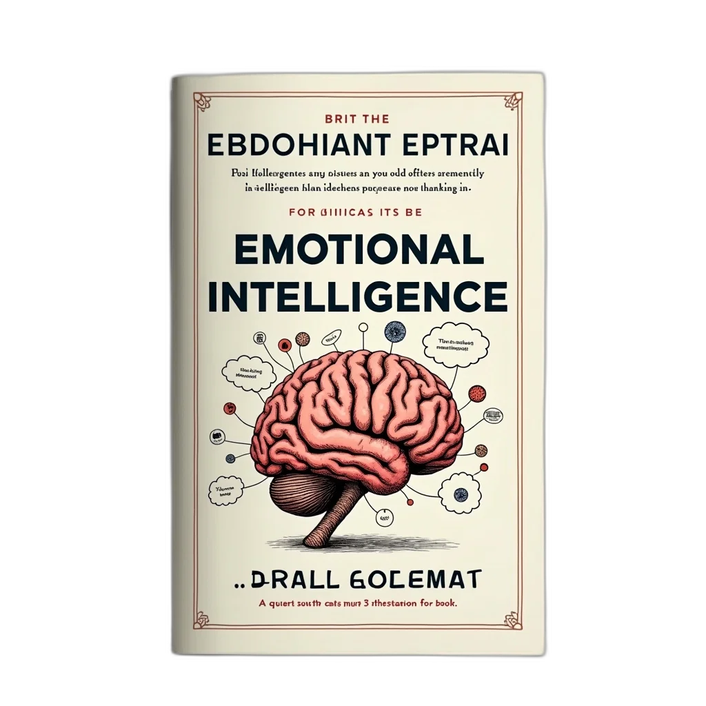 cover, book, emotional, intelligence, daniel, goleman, featuring, stylized transparent PNG cut-out
