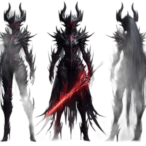 dragon, creature, concept art, fantasy art, 3d render, comic book art, dark, red transparent PNG cut-out