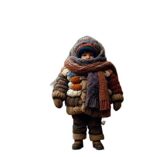jacket, creature, animal, hat, 3d render, concept art, pixel art, photorealistic transparent PNG cut-out