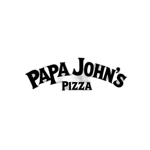 food, jacket, monochrome, stylized, logo, papa, john, pizza transparent PNG cut-out