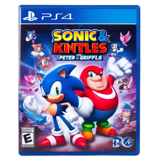 video, game, cover, ps4, featuring, sonic, knuckles, peter transparent PNG cut-out