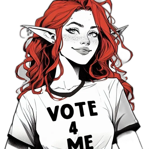 fantasy art, concept art, comic book art, pixel art, image, portrays, youthful, woman transparent PNG cut-out