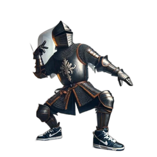 robot, mask, weapon, sword, concept art, 3d render, fantasy art, cyberpunk transparent PNG cut-out