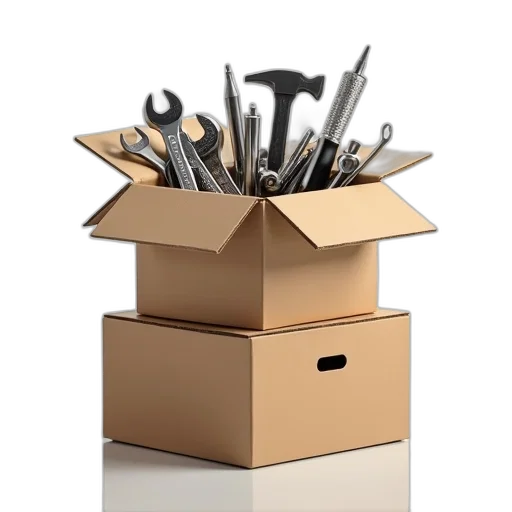 staff, furniture, weapon, stack, cardboard, boxes, large, open transparent PNG cut-out
