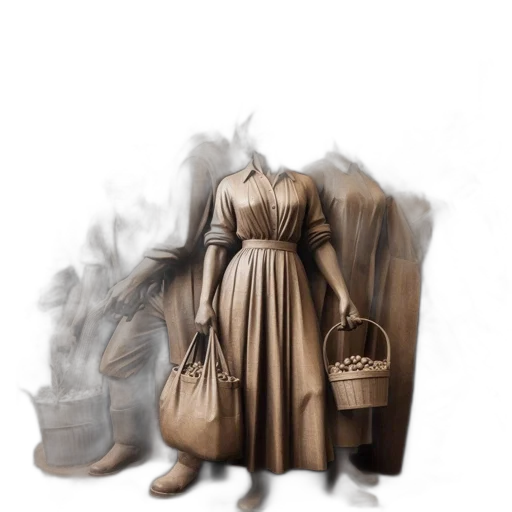 dress, mask, jewelry, bottle, concept art, photorealistic, fantasy art, 3d render transparent PNG cut-out
