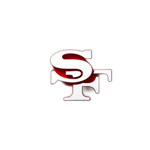 staff, 3d render, pixel art, 49ers transparent PNG cut-out
