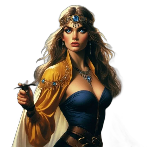 jewelry, staff, sword, fantasy art, comic book art, concept art, photorealistic, golden transparent PNG cut-out
