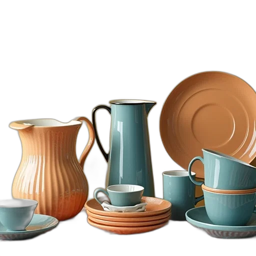3d render, photorealistic, earth tones, pastel, blue, golden, poster, various transparent PNG cut-out