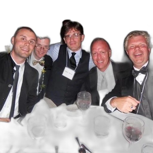 staff, group, men, formal, attire, pose, photo, dining transparent PNG cut-out