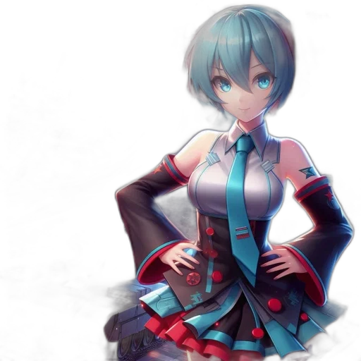 dress, robot, staff, weapon, 3d render, anime, concept art, photorealistic transparent PNG cut-out