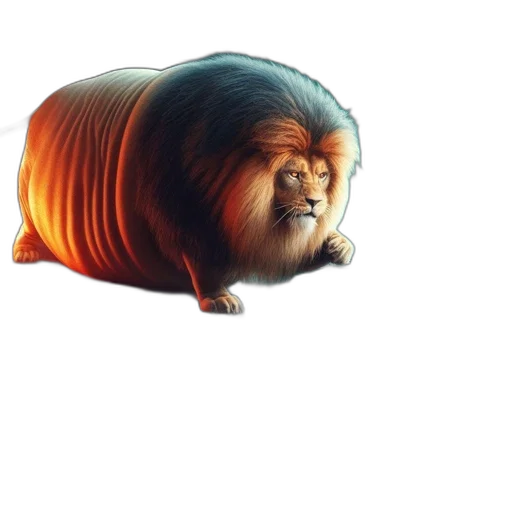 animal, creature, hair, mask, 3d render, concept art, photorealistic, stormy transparent PNG cut-out