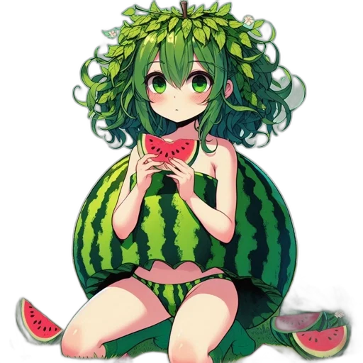 food, creature, dress, crown, pixel art, watercolor, anime, concept art transparent PNG cut-out