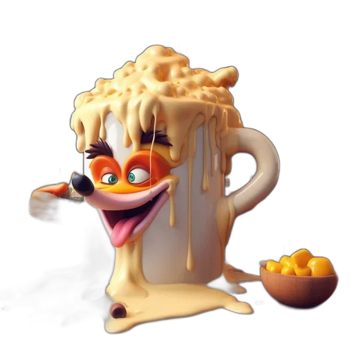 food, creature, animal, crown, 3d render, concept art, pixel art, photorealistic transparent PNG cut-out