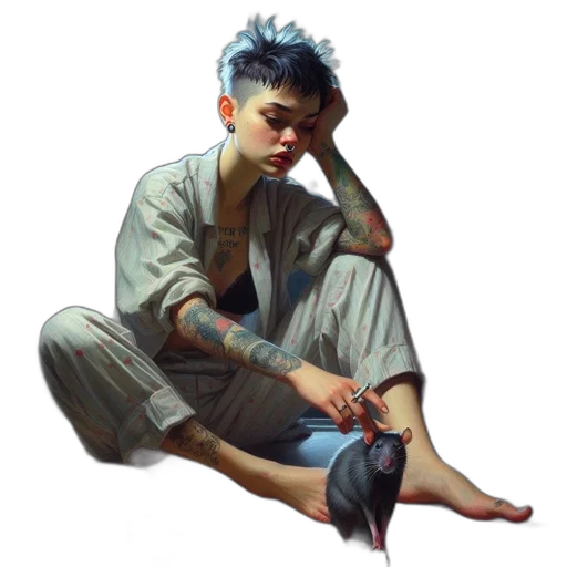 shoes, face, concept art, oil painting, photorealistic, watercolor, blue, pastel transparent PNG cut-out