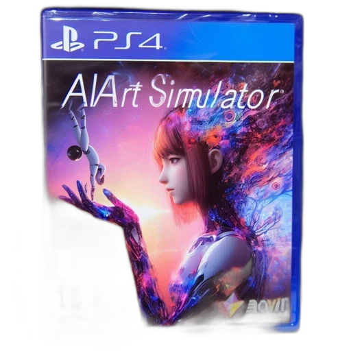 concept art, cyberpunk, 3d render, playstation, game, case, art, simulator transparent PNG cut-out