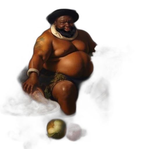 food, hat, concept art, fantasy art, photorealistic, pixel art, man, beard transparent PNG cut-out