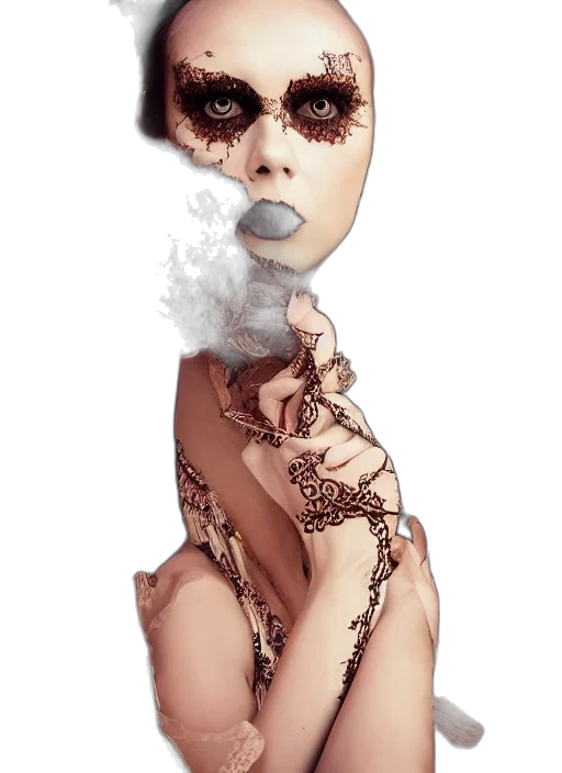 mask, dress, jewelry, face transparent PNG cut-out