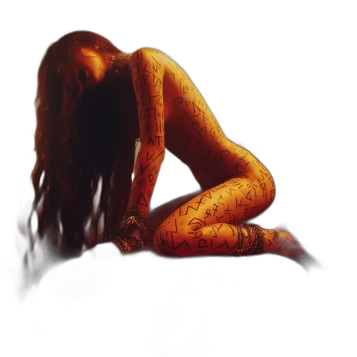 hair, creature, dress, jewelry, concept art, photorealistic, oil painting, 3d render transparent PNG cut-out
