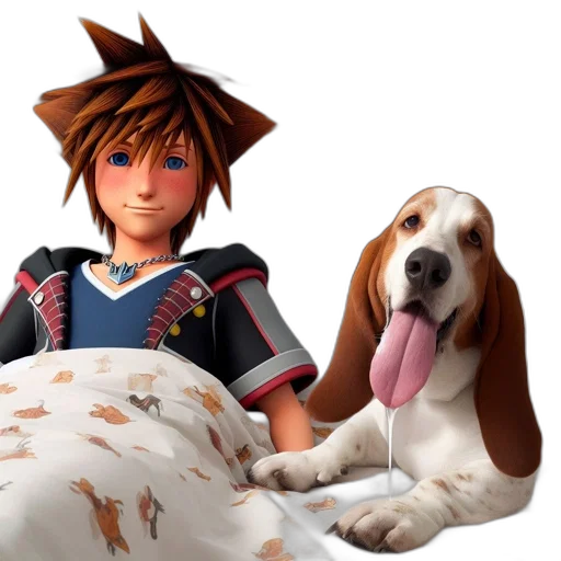animal, 3d render, concept art, anime, photorealistic, animated, figure, lies transparent PNG cut-out