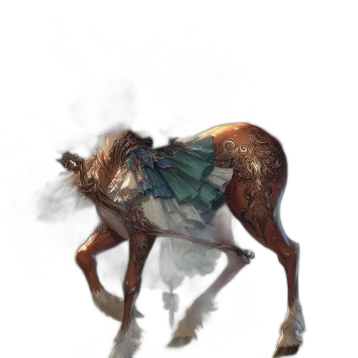 animal, dragon, creature, mask, concept art, fantasy art, watercolor, photorealistic transparent PNG cut-out