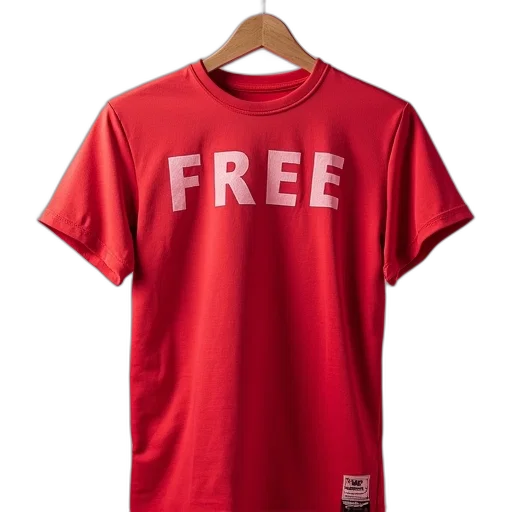 built, joint, free, shirt, red, pink transparent PNG cut-out