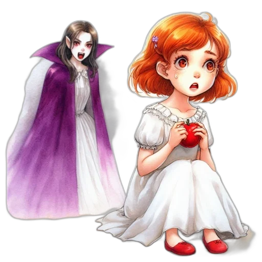 dress, concept art, pixel art, fantasy art, watercolor, red, monochrome, two transparent PNG cut-out