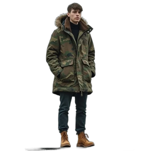 jacket, 3d render, photorealistic, concept art transparent PNG cut-out