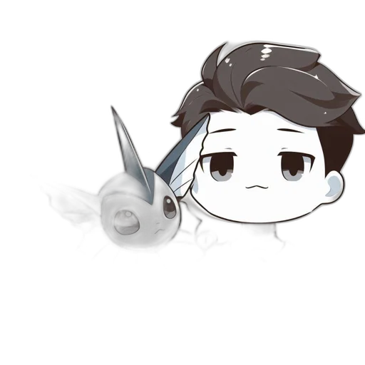 creature, mask, dragon, staff, cartoon, anime, pixel art, concept art transparent PNG cut-out