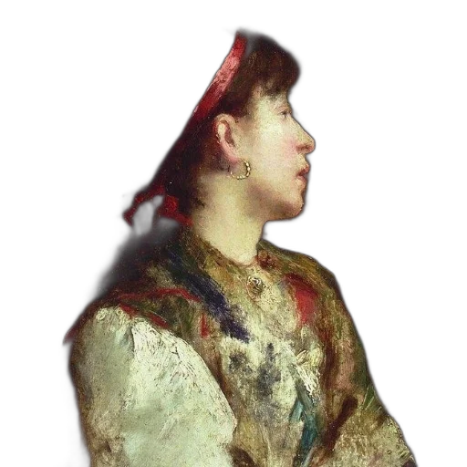 face, staff, dress, crown, oil painting, photorealistic, watercolor, concept art transparent PNG cut-out