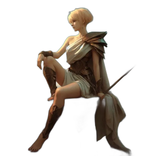 staff, sword, weapon, dress, concept art, fantasy art, 3d render, pixel art transparent PNG cut-out