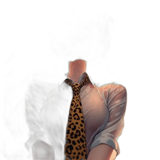 face, dress, mask, jacket, photorealistic, concept art, watercolor, fantasy art transparent PNG cut-out