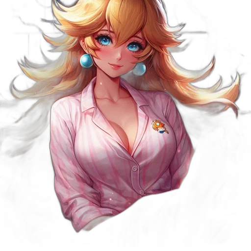 staff, dress, face, hair, concept art, anime, pixel art, fantasy art transparent PNG cut-out
