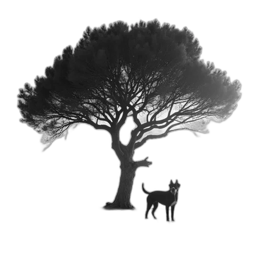 tree, animal, creature, staff, photorealistic, concept art, pencil sketch, fantasy art transparent PNG cut-out