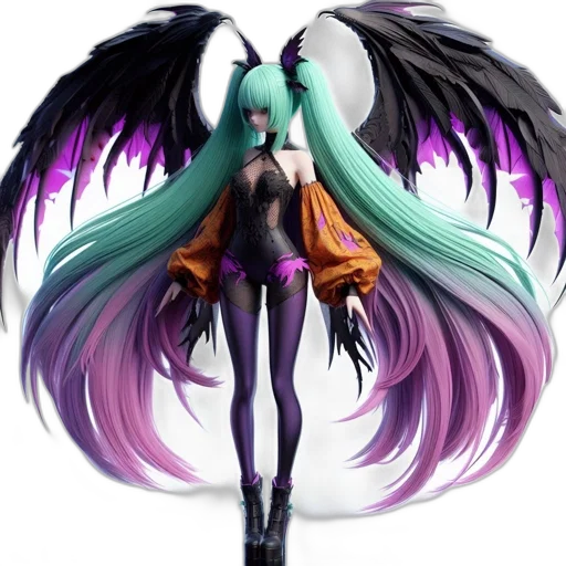 dragon, creature, concept art, fantasy art, 3d render, anime, dark, pastel transparent PNG cut-out