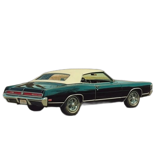 car, photorealistic, 3d render, 1970, chrysler, trim, parts, book transparent PNG cut-out