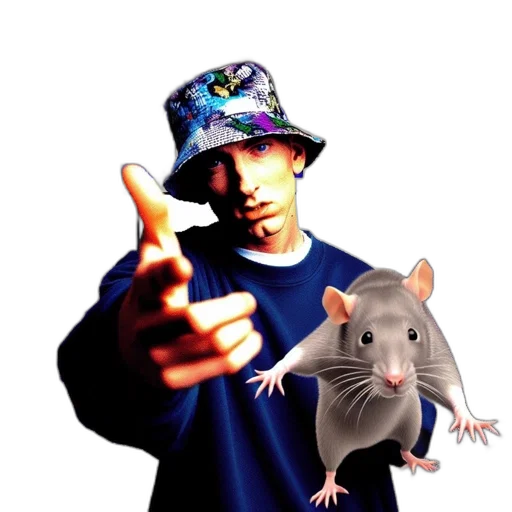 animal, hat, creature, photorealistic, concept art, man, bucket, points transparent PNG cut-out