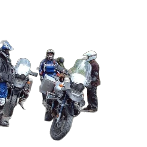 concept art, 3d render, motorcyclists, gather, gravel, road, forested, area transparent PNG cut-out