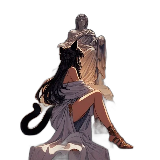 dress, mask, staff, sword, concept art, fantasy art, comic book art, pixel art transparent PNG cut-out